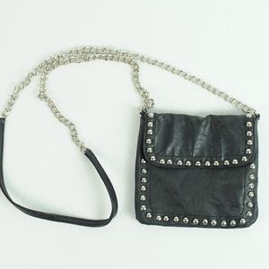 Elegant Black Studded Mini Bag